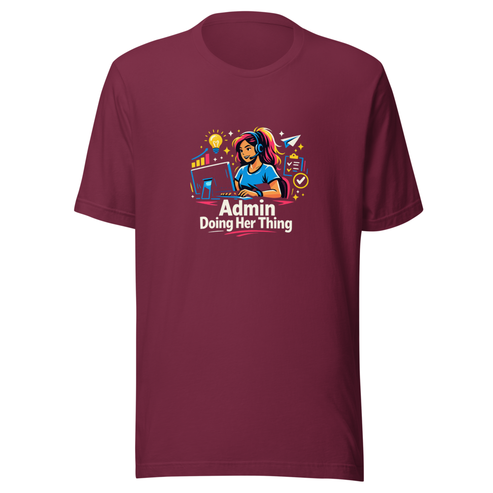 Admin Doing Her Thing Viral Meme T-Shirt - Image 6