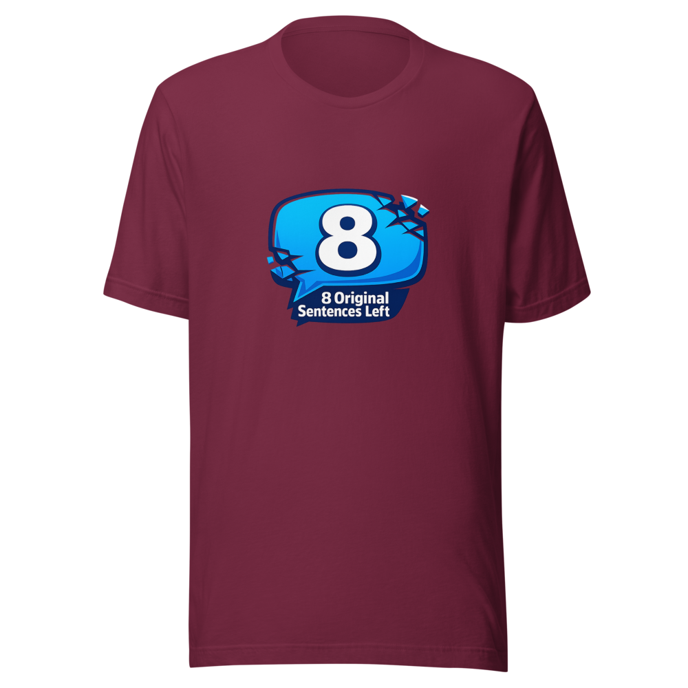 8 Original Sentences Left T-Shirt - Image 6