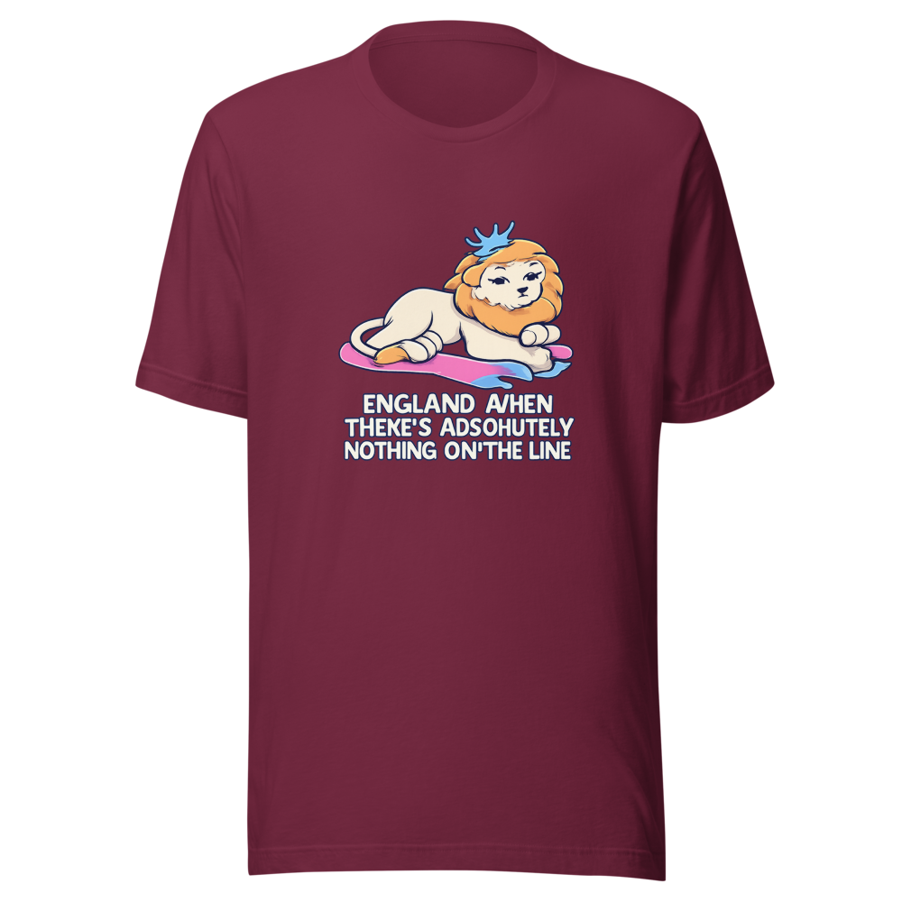 England When Nothing's On The Line Meme Tee - Image 6
