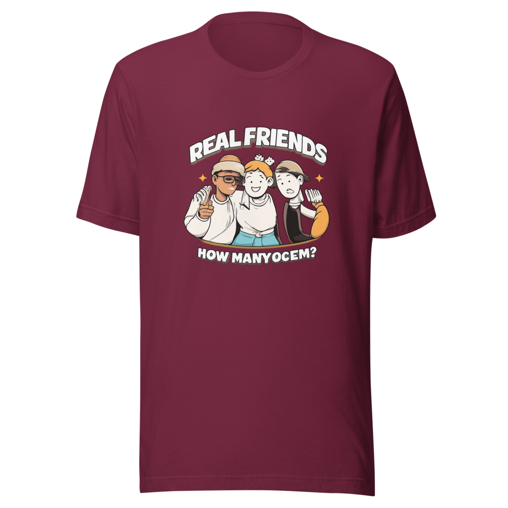 Real Friends How Many Of Em Viral Quote Tee - Image 6