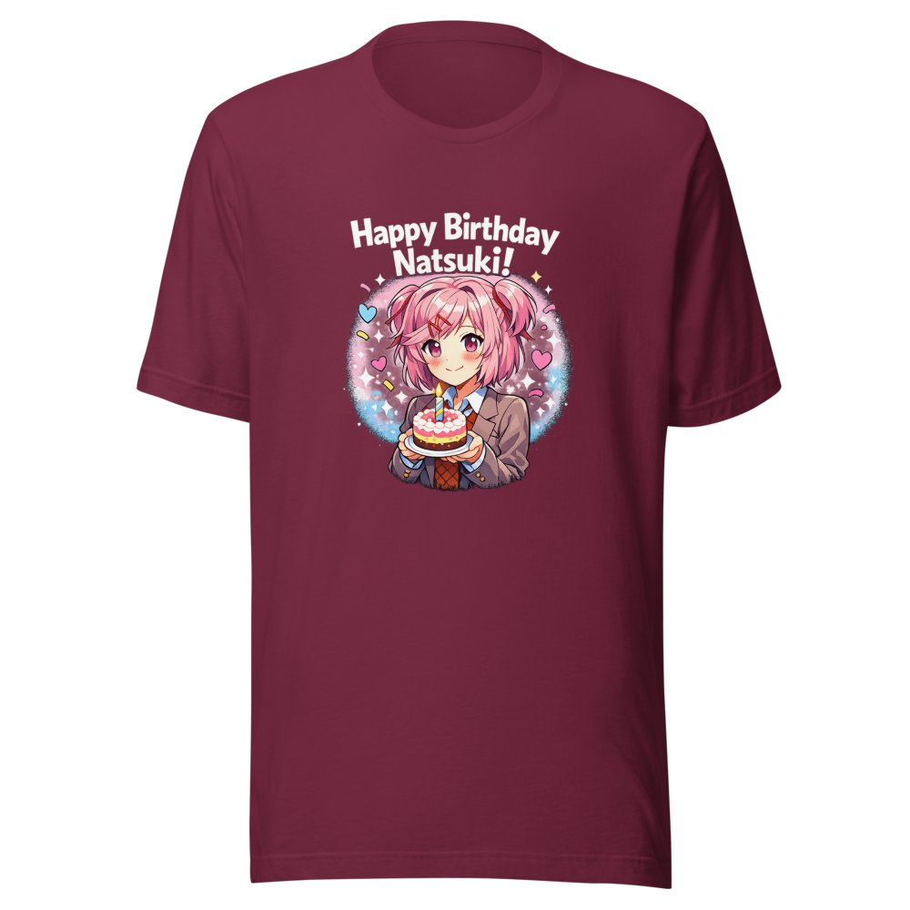 Happy Birthday Natsuki DDLC T-Shirt - Image 6