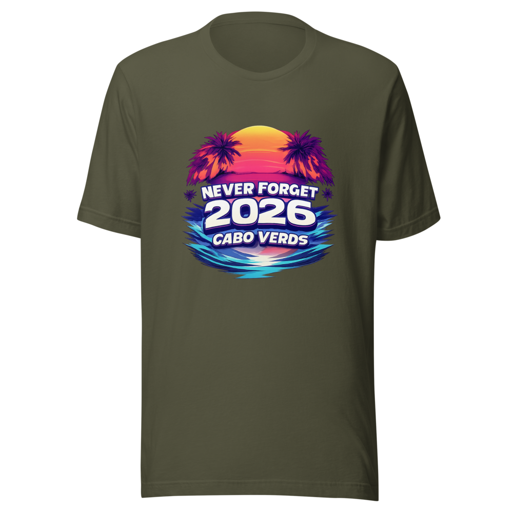 Never Forget 2026 Cabo Verde Retro Vibes Tee - Image 10