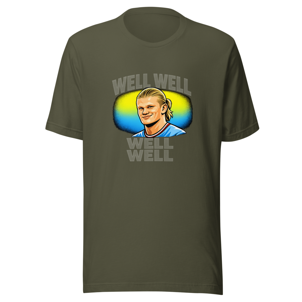 Well Well Well Haaland Meme T-Shirt - Image 10