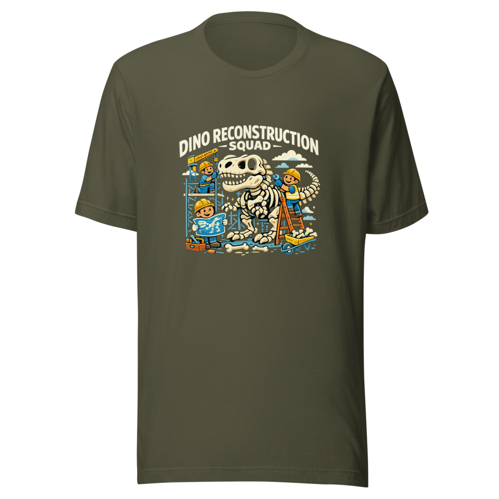Dino Reconstruction Squad Retro T-Shirt - Image 10