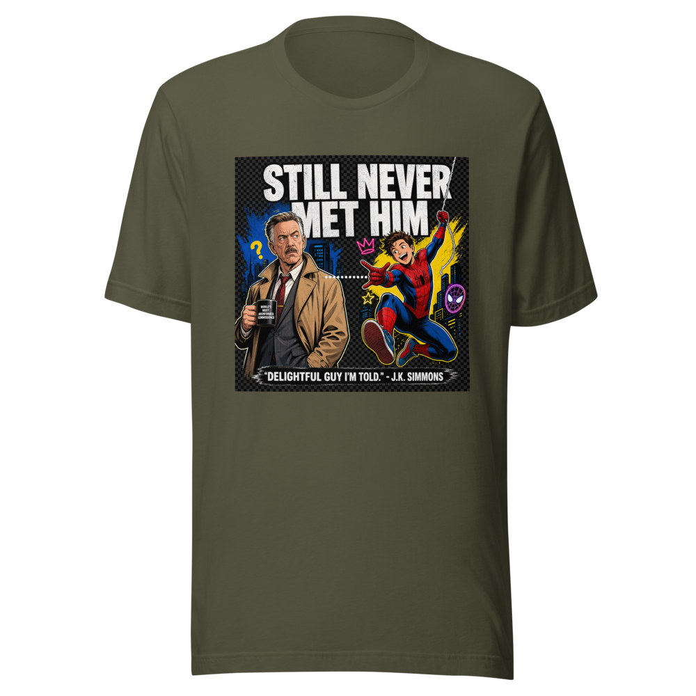 J.K. Simmons Never Met Tom Holland Spider-Man T-Shirt - Image 10