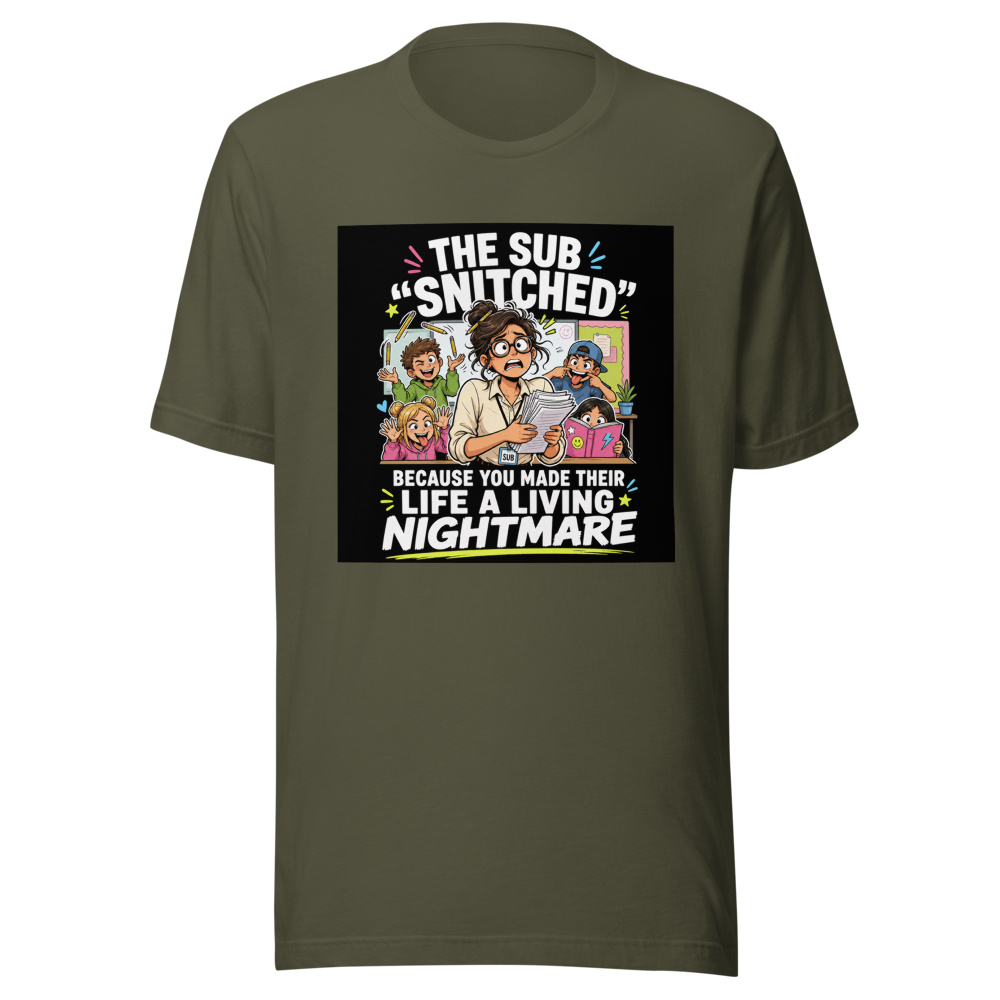 Sub Teacher Life Nightmare Fuel Tee - Image 10