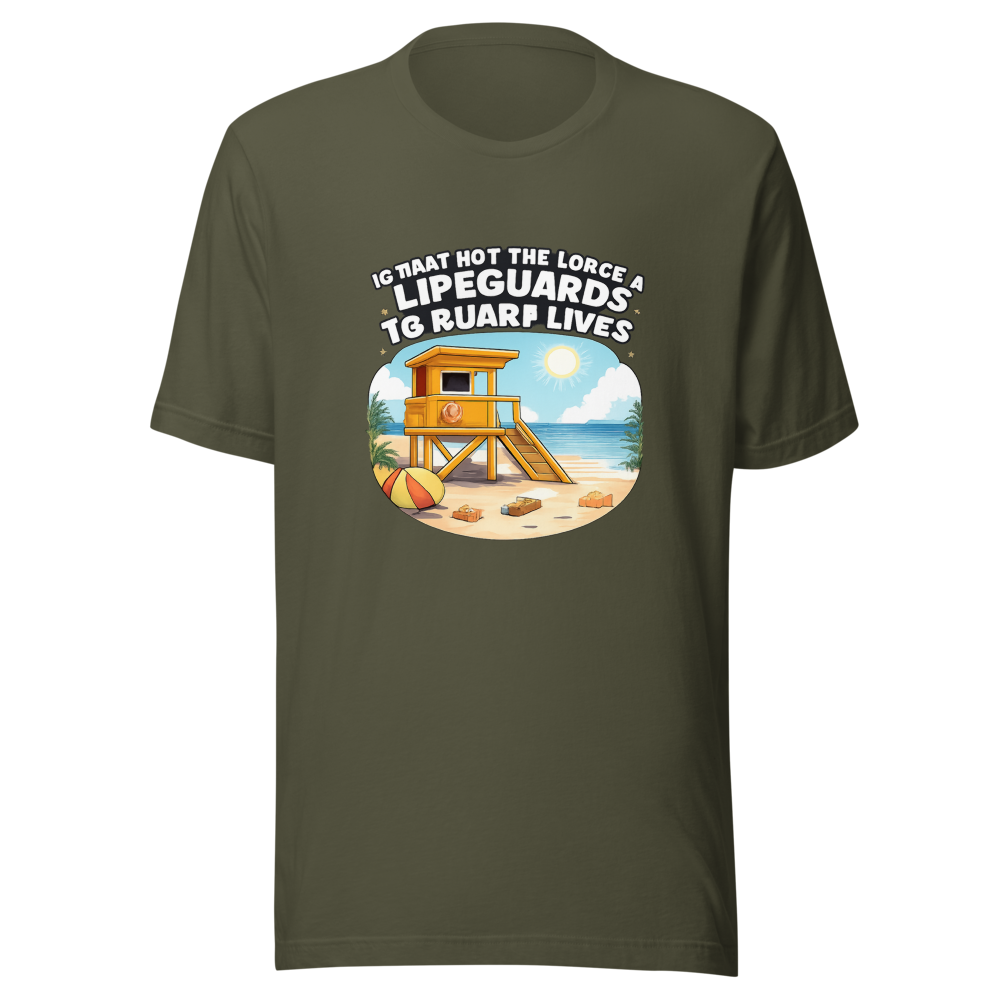 Lifeguard Job: Guard Lives Funny T-Shirt - Image 10
