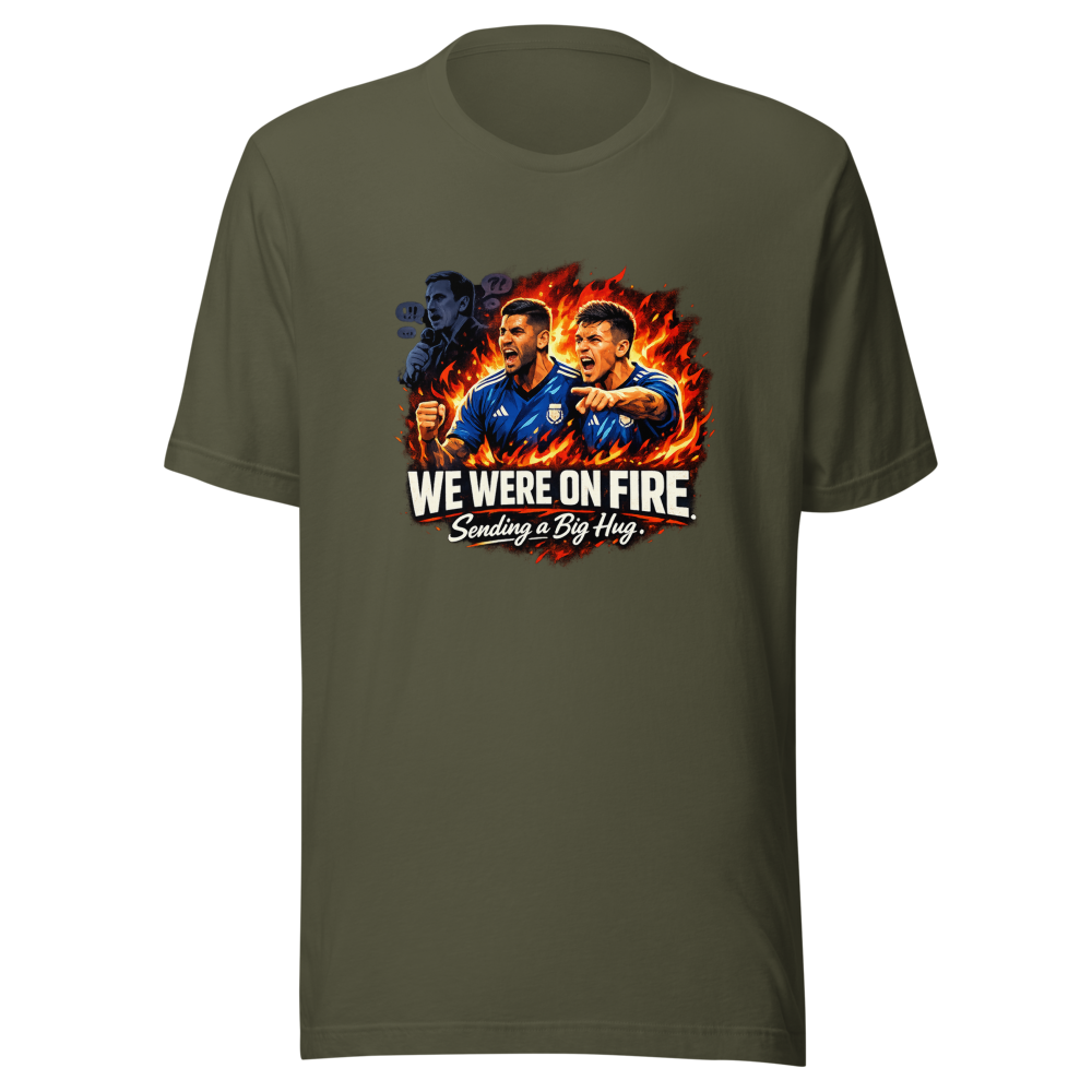 Romero's Fiery Reply to Gary Neville Tee - Image 10