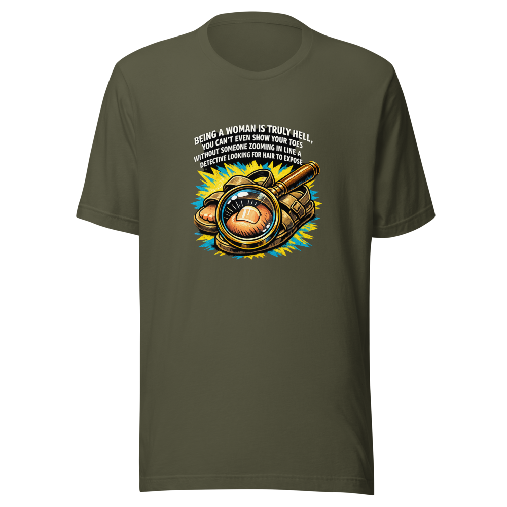 Womanhood Is Hell Toe Zoom Shirt - Image 10