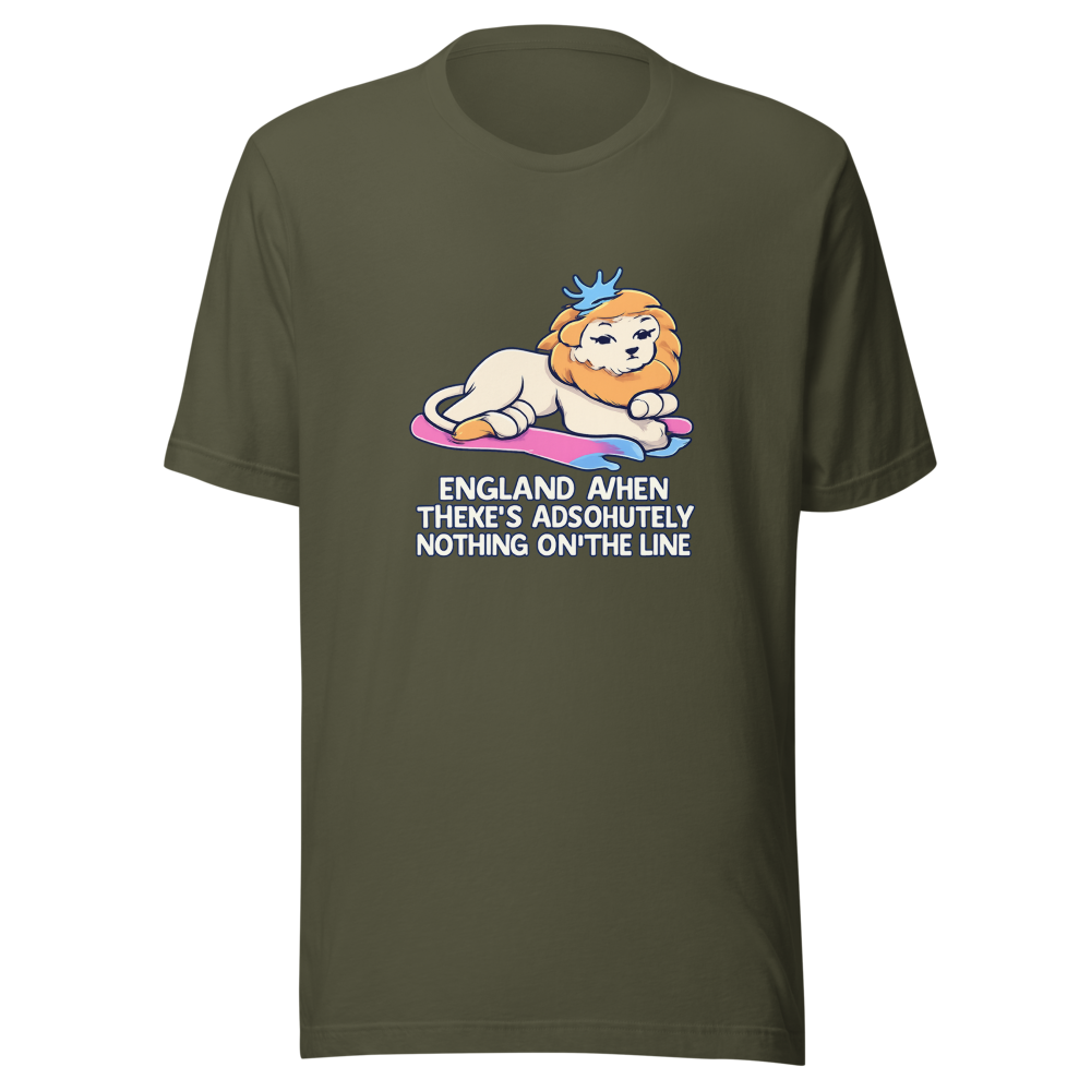 England When Nothing's On The Line Meme Tee - Image 10