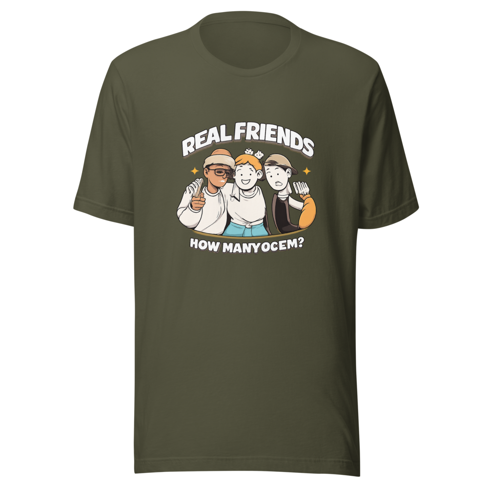 Real Friends How Many Of Em Viral Quote Tee - Image 10