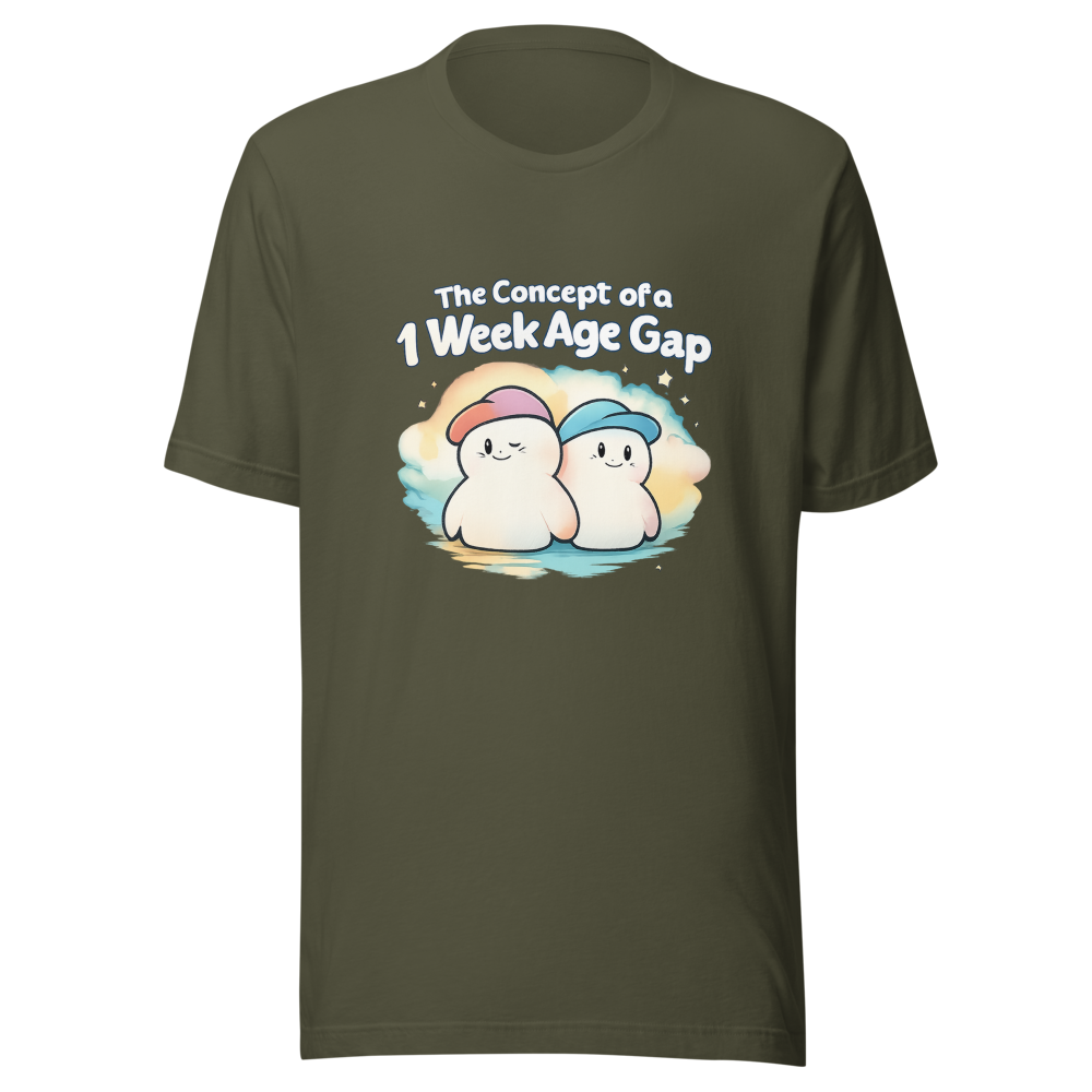 1 Week Age Gap Viral Tweet T-Shirt - Image 9