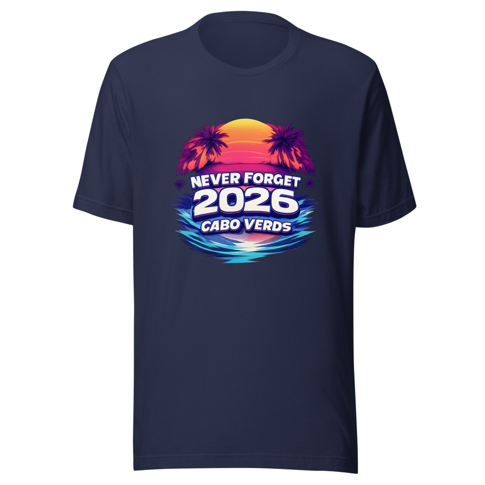 Never Forget 2026 Cabo Verde Retro Vibes Tee - Image 4
