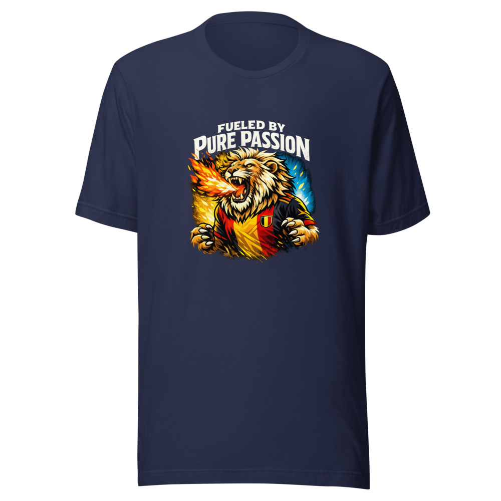 Belgium Fueled by Pure Passion Soccer Tee - Image 4