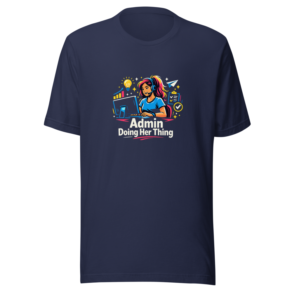 Admin Doing Her Thing Viral Meme T-Shirt - Image 4
