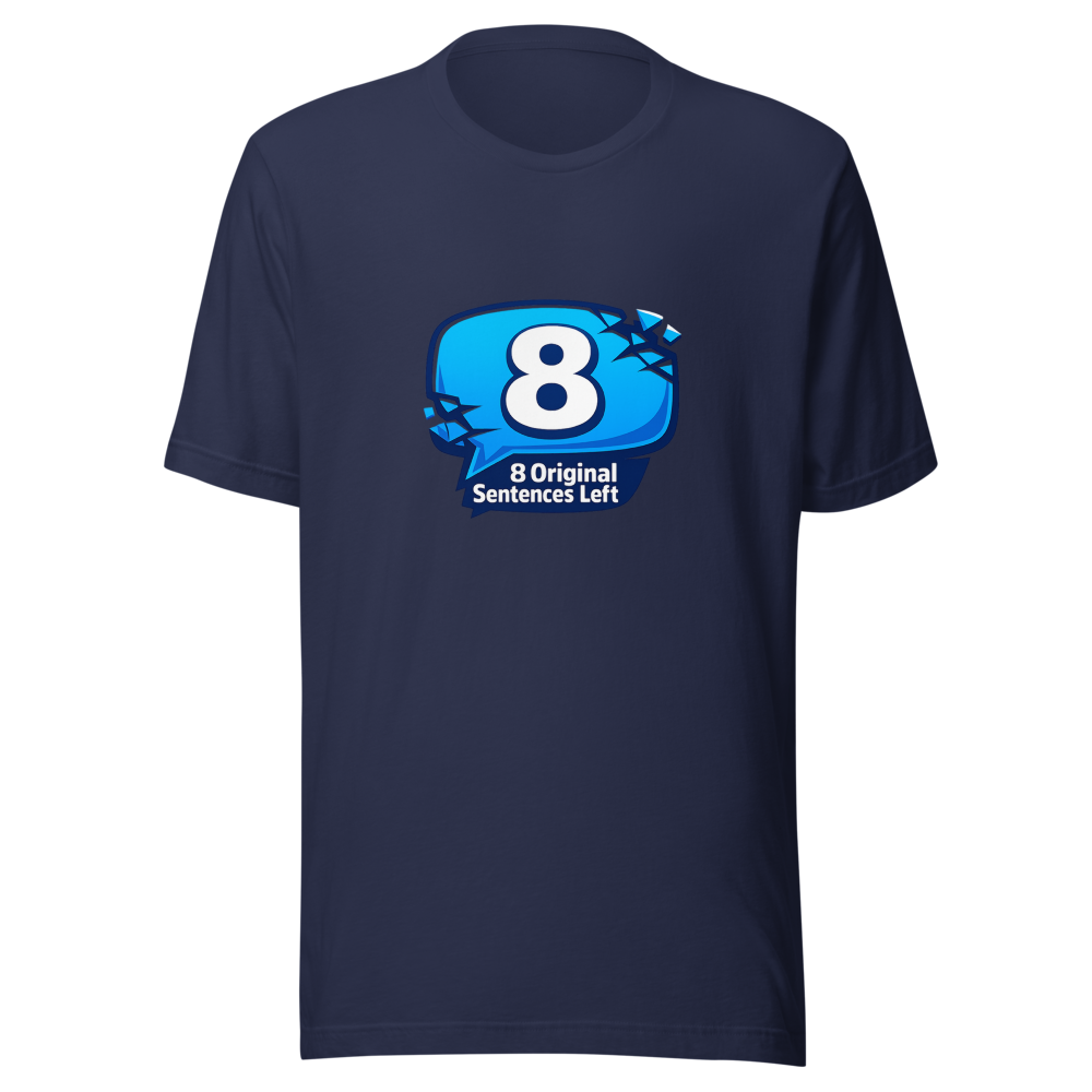 8 Original Sentences Left T-Shirt - Image 4