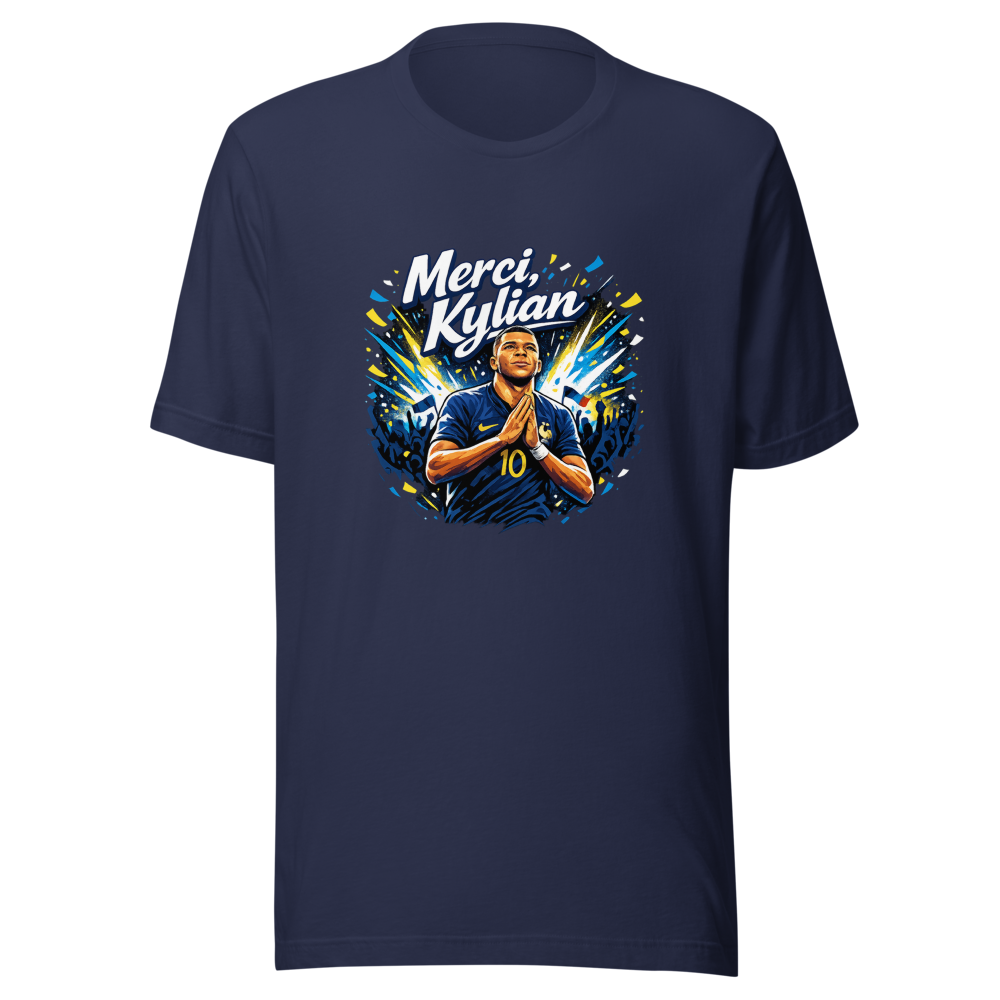 Mbappé's Heartfelt Moment: France's Hero Tee - Image 4