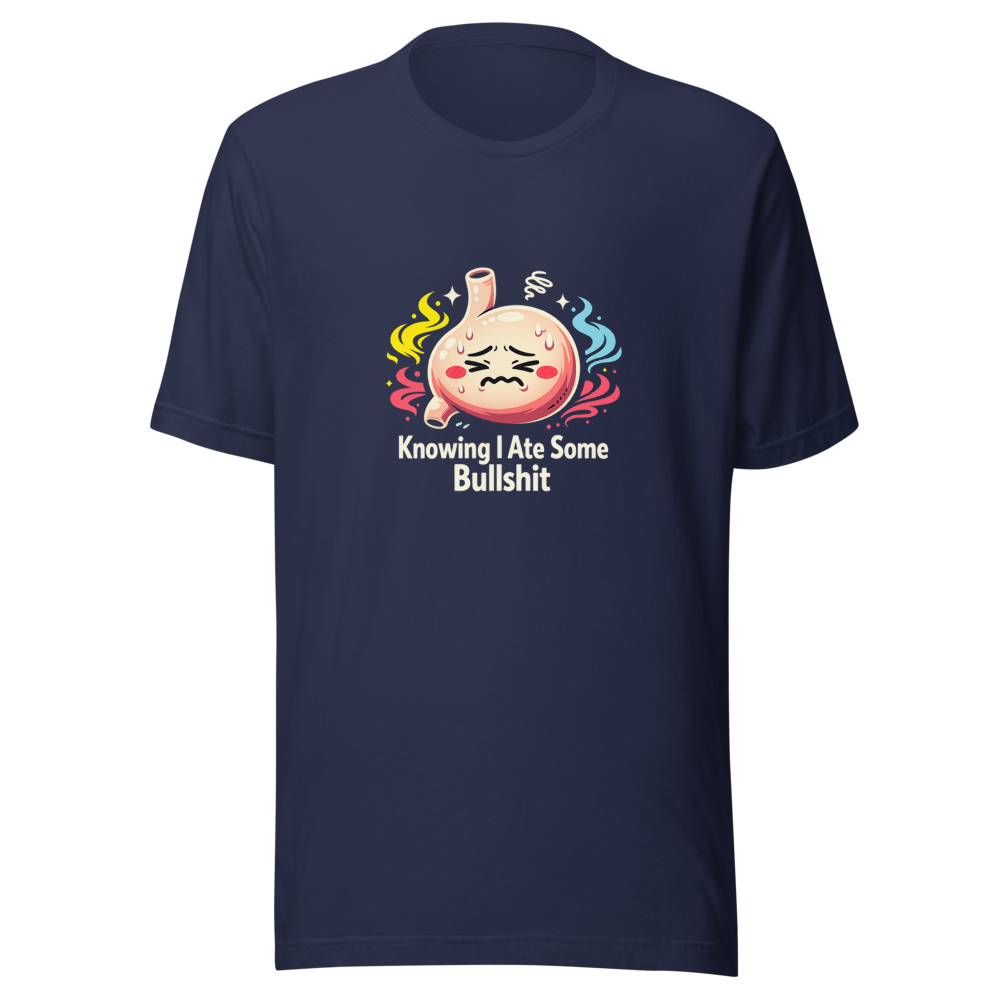 Funny Stomach Ache Meme Shirt - Image 4