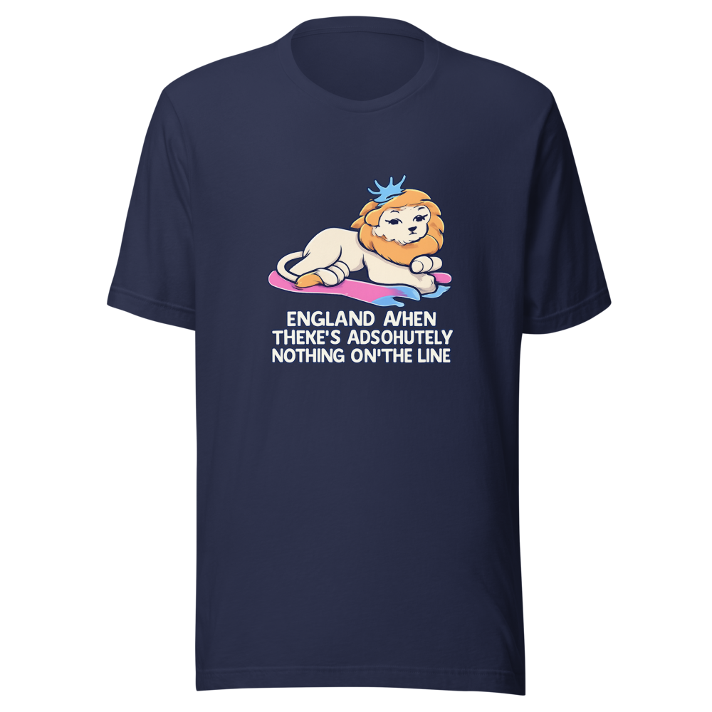 England When Nothing's On The Line Meme Tee - Image 4