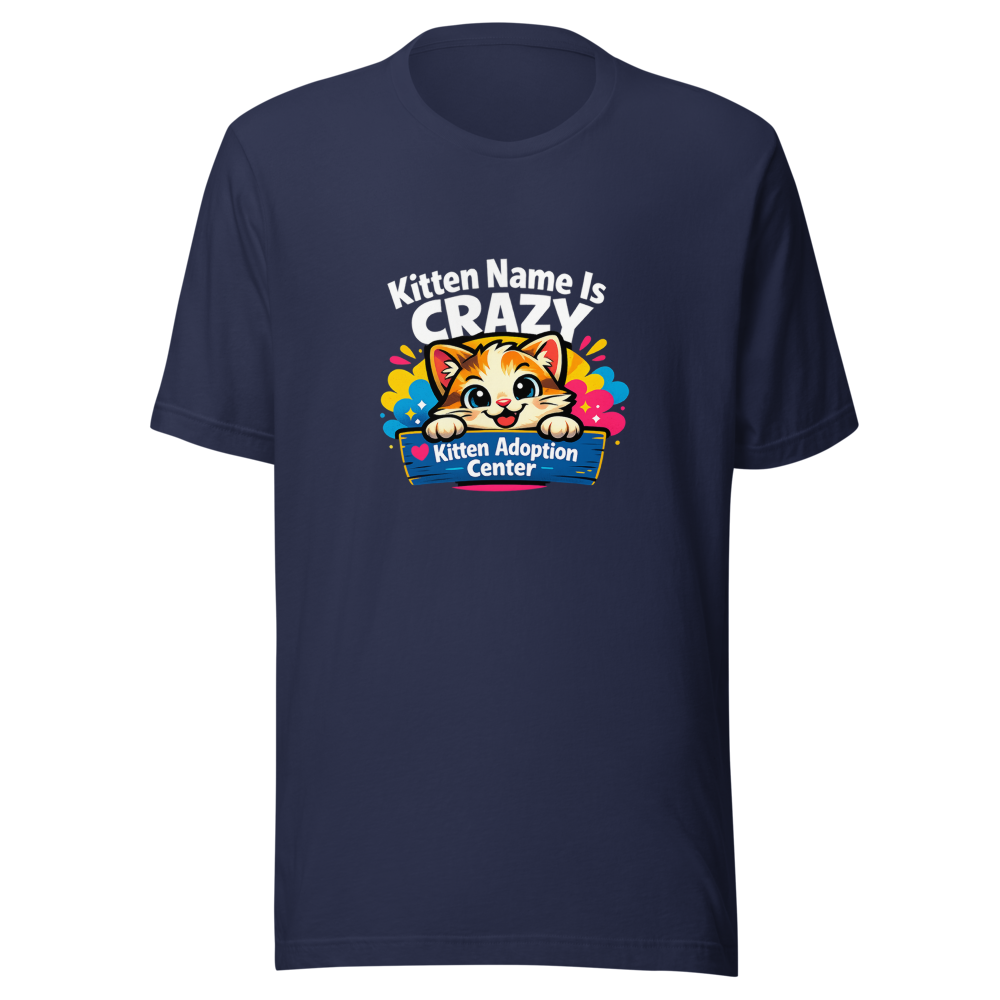 Crazy Kitten Name Viral Meme T-Shirt - Image 4