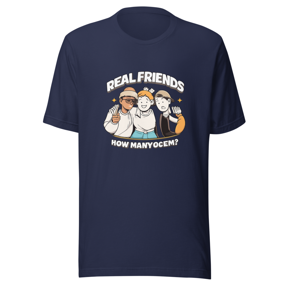 Real Friends How Many Of Em Viral Quote Tee - Image 4