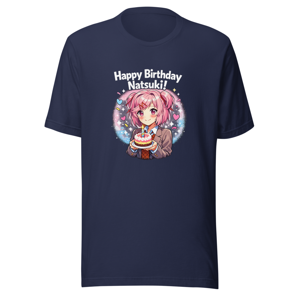 Happy Birthday Natsuki DDLC T-Shirt - Image 4