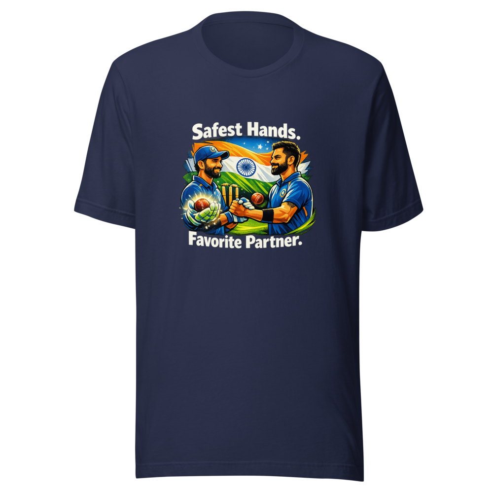 Rahane's Legacy: Safest Hands & Best Batting Partner Tee - Image 4