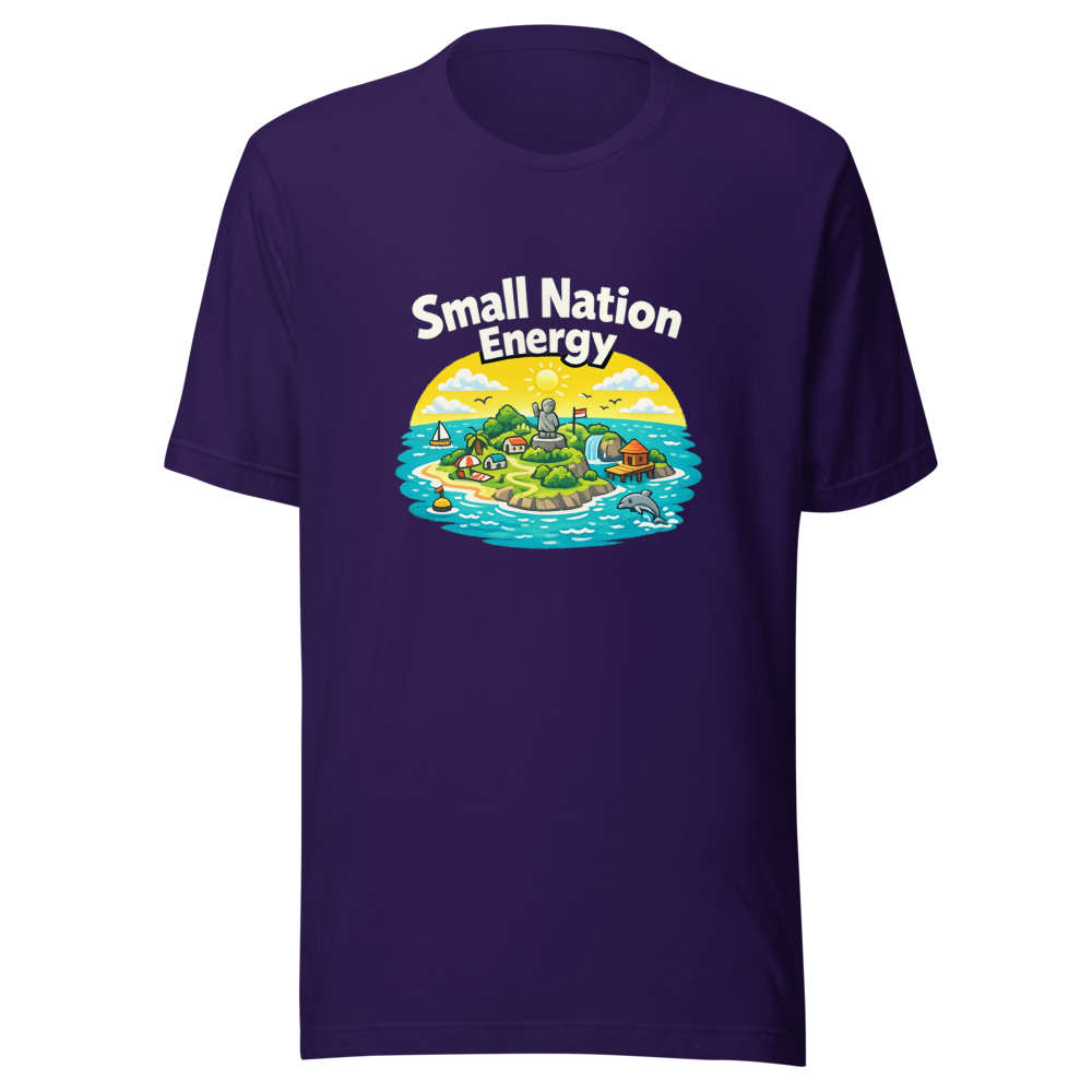 Small Nation Energy Tee - Funny Viral Quote Shirt - Image 3