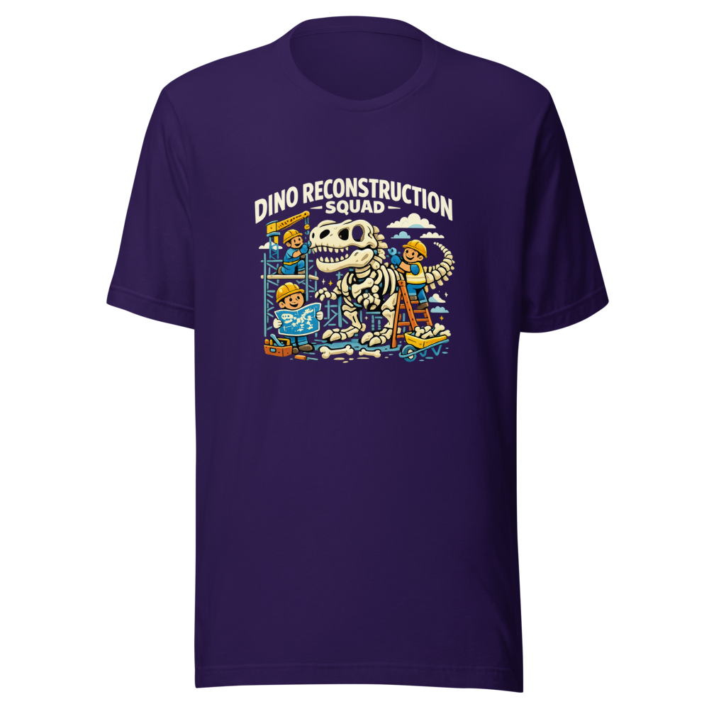 Dino Reconstruction Squad Retro T-Shirt - Image 3