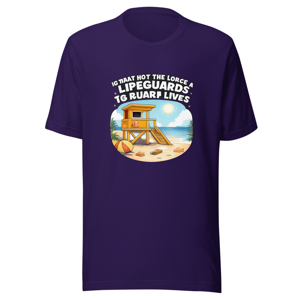 Lifeguard Job: Guard Lives Funny T-Shirt - Image 3