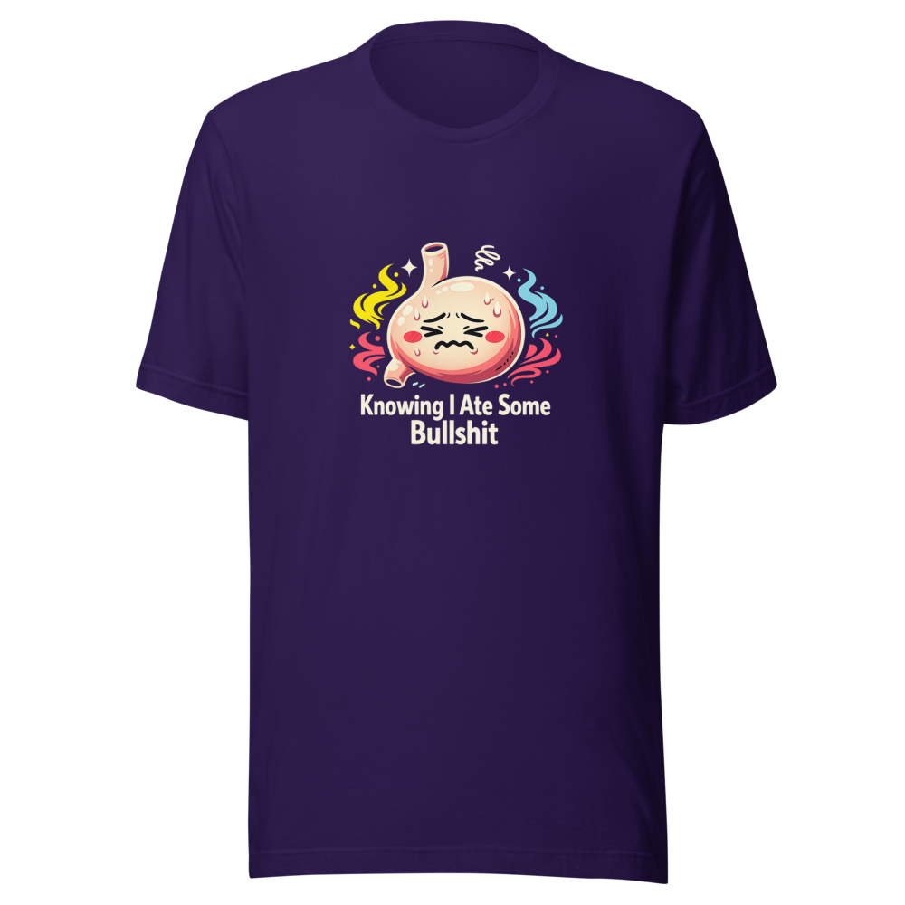 Funny Stomach Ache Meme Shirt - Image 3