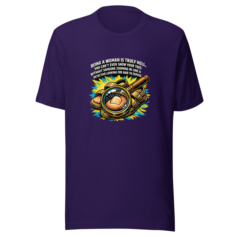 Womanhood Is Hell Toe Zoom Shirt - Image 3