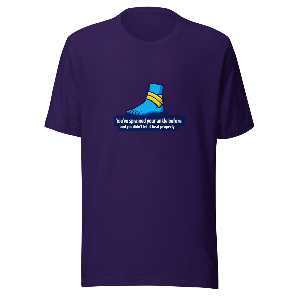 Funny Ankle Injury Meme T-Shirt - Image 3