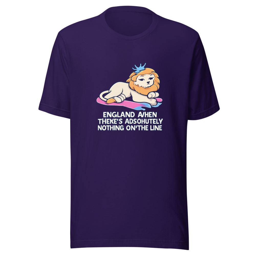 England When Nothing's On The Line Meme Tee - Image 3