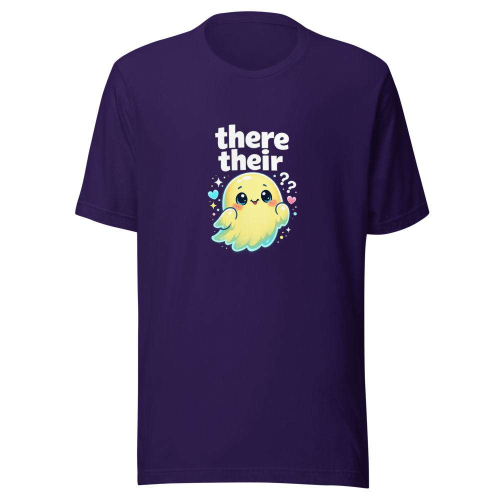There Their Pronoun Humor Tee - Image 3
