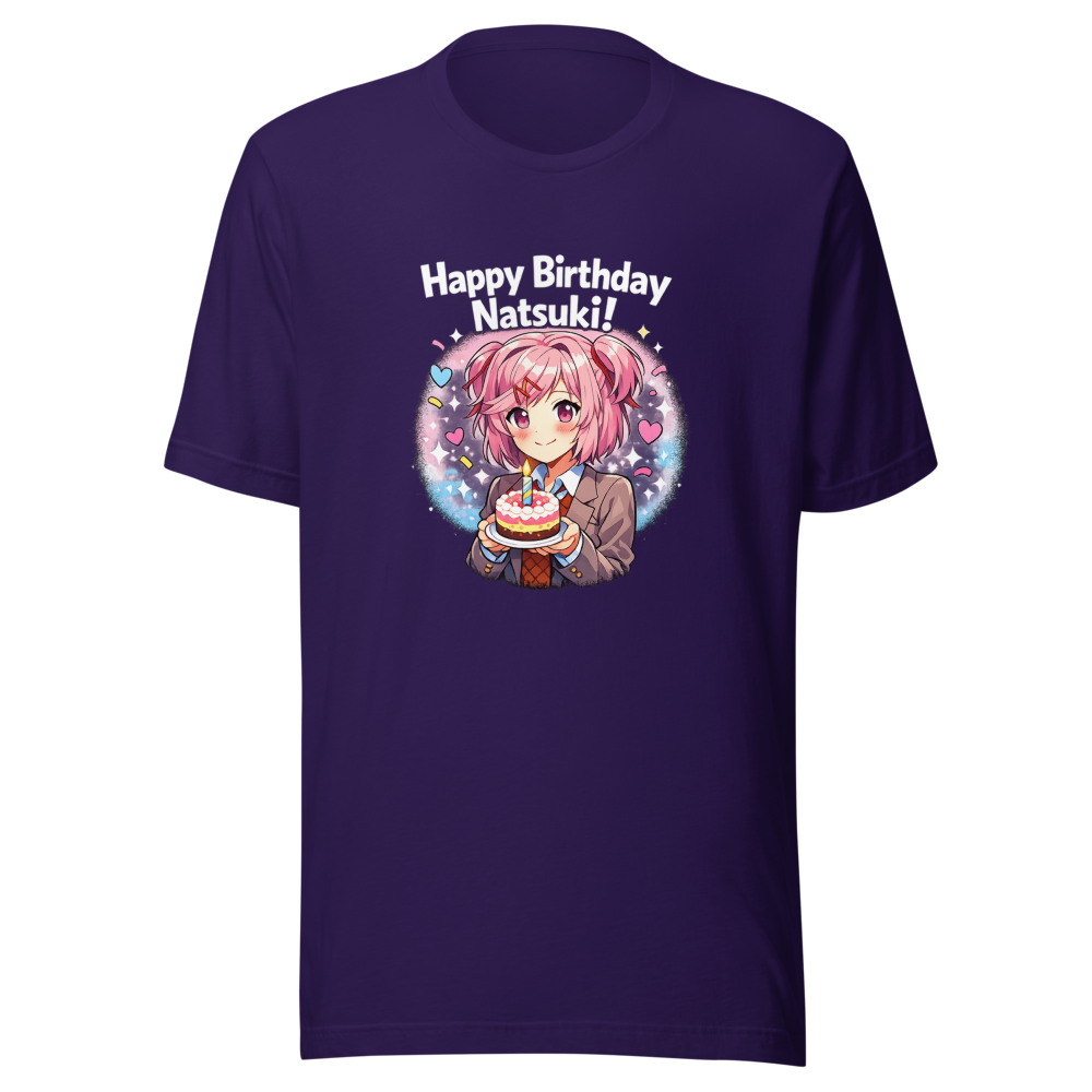 Happy Birthday Natsuki DDLC T-Shirt - Image 3