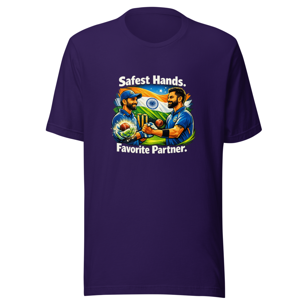 Rahane's Legacy: Safest Hands & Best Batting Partner Tee - Image 3
