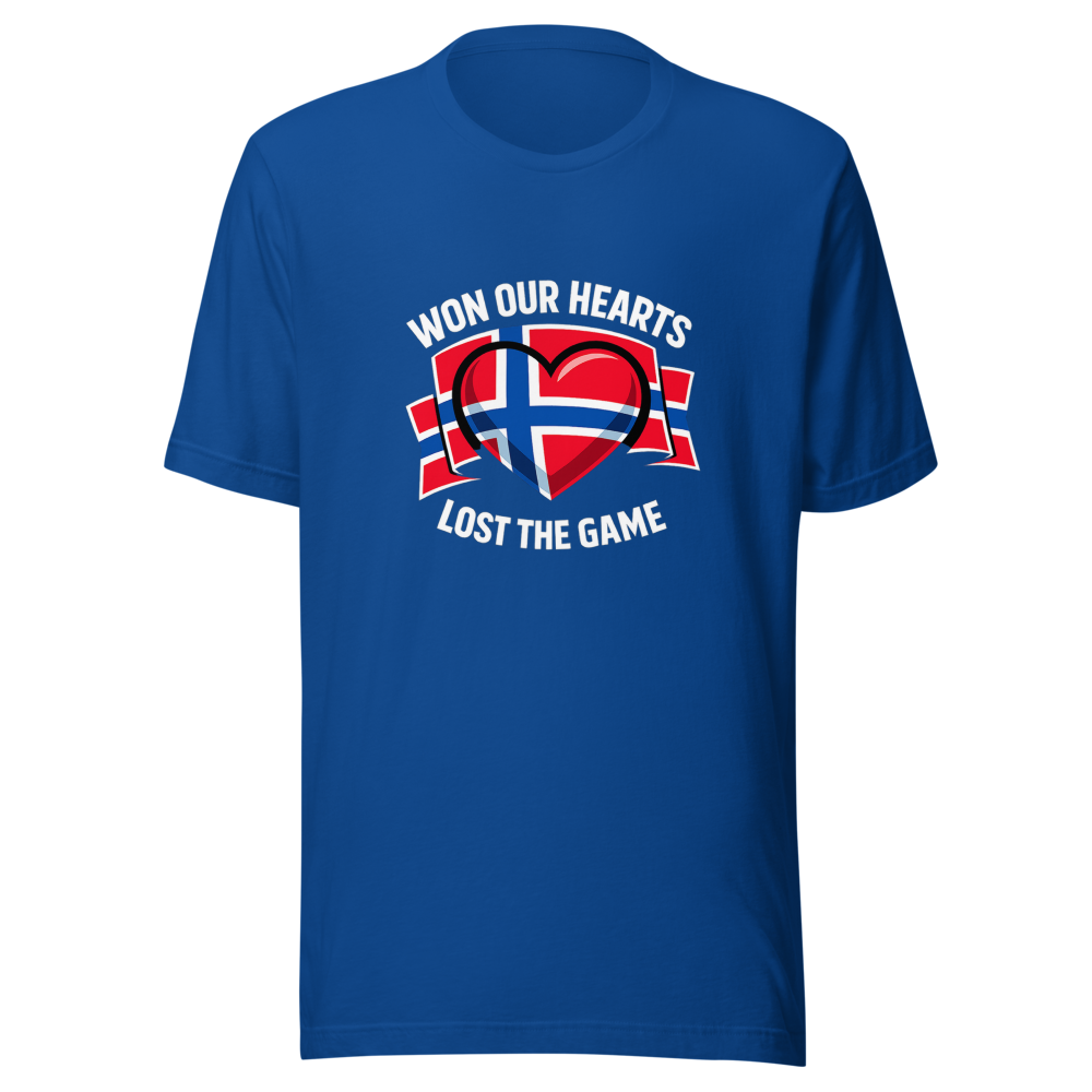 Lost The Game Won Hearts Norway Fan T-Shirt - Image 8