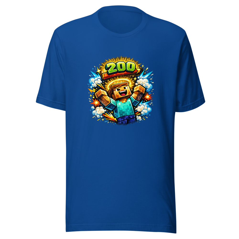 Level Up! Minecraft 200 Levels Tee - Epic Gaming Fun - Image 8