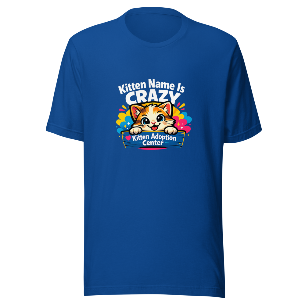 Crazy Kitten Name Viral Meme T-Shirt - Image 8