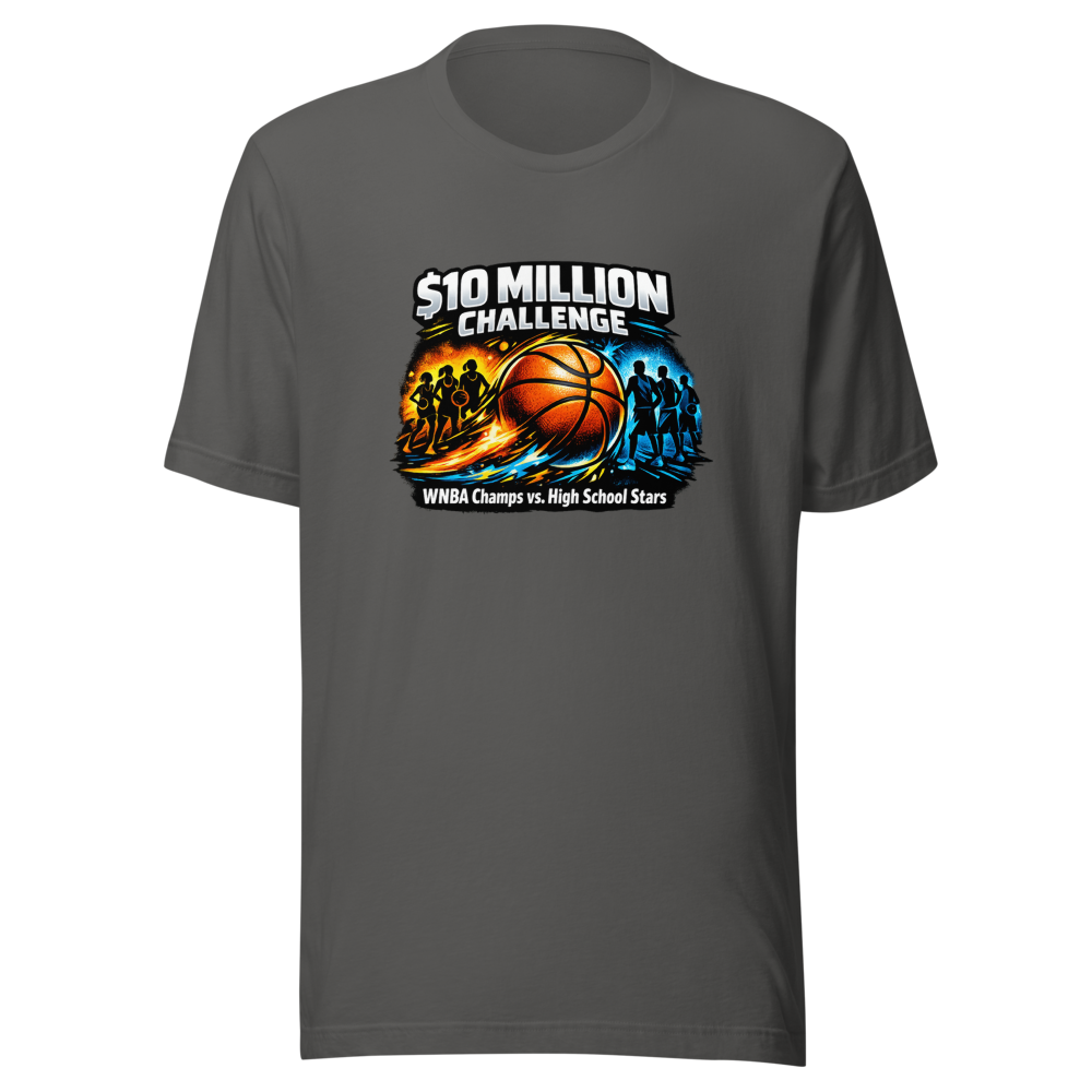 Clay Travis $10M WNBA vs High School Basketball Challenge Tee - Image 11