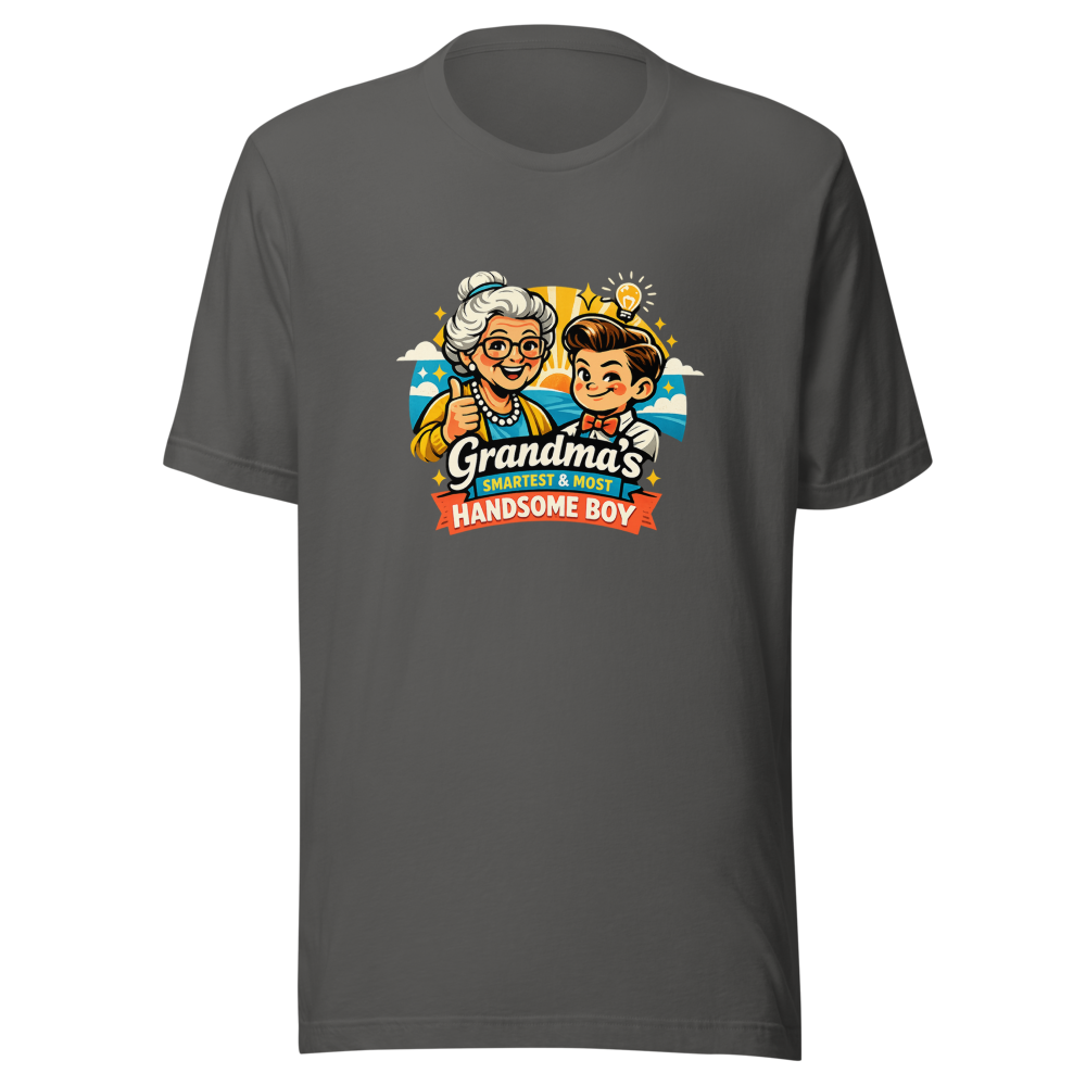 Grandma's Smartest & Most Handsome Boy Tee - Image 11