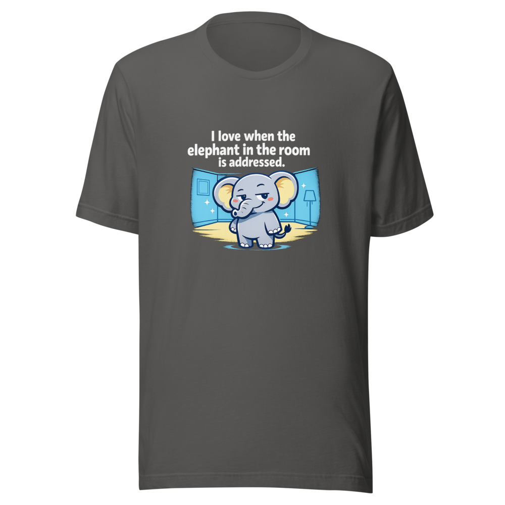 Elephant In The Room Meme Tee - Image 11