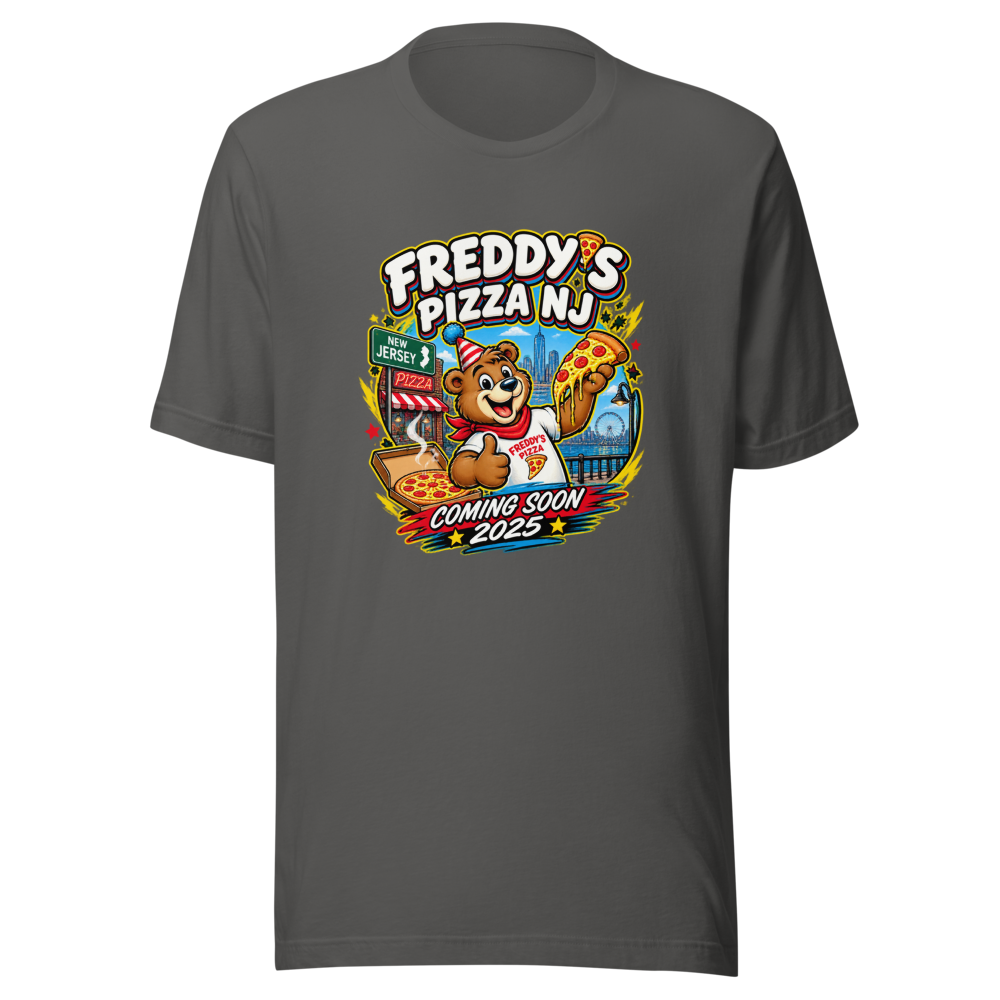 Freddy Fazbear's Pizza NJ - Coming Soon T-Shirt - Image 11