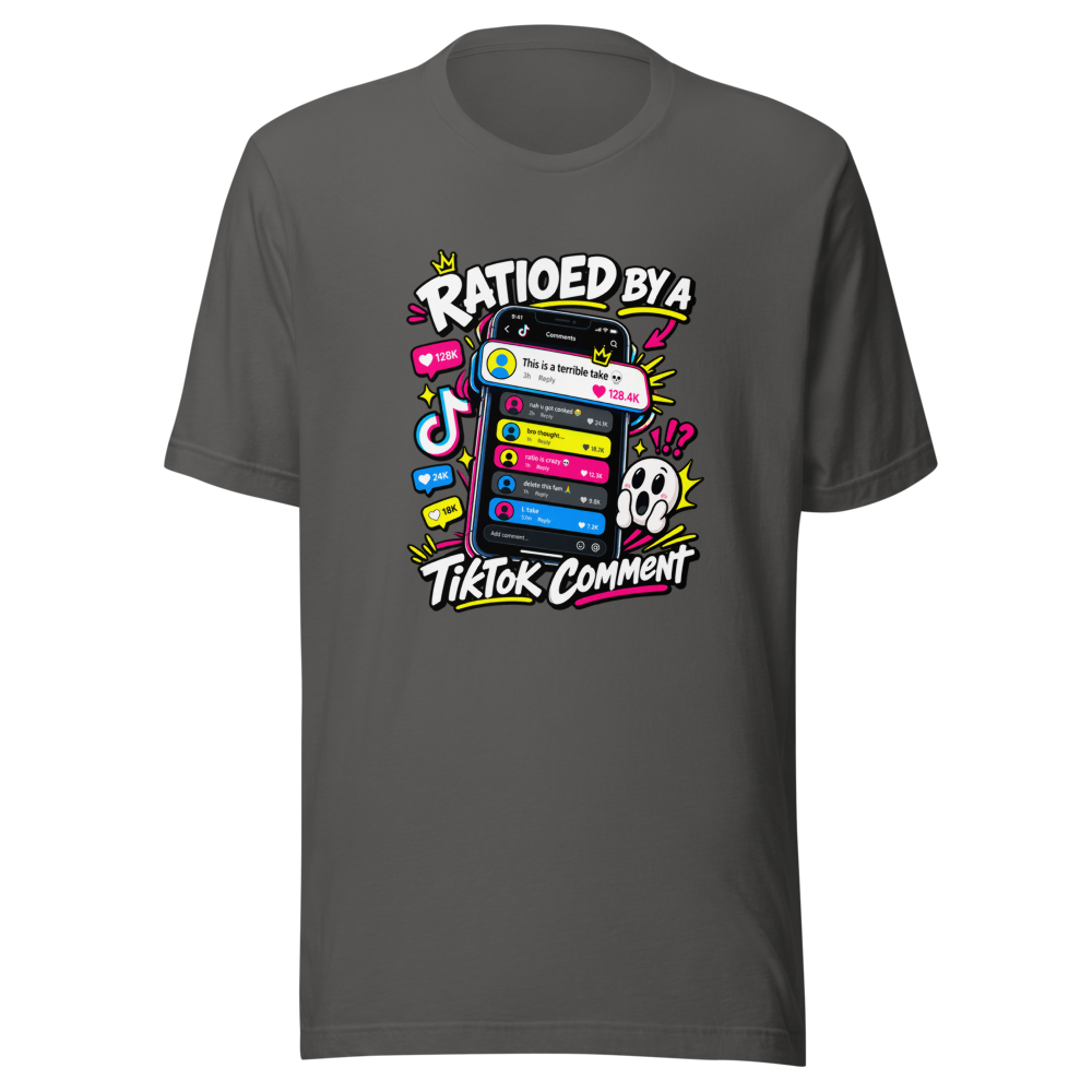 Ratioed By A TikTok Comment Viral Tee - Image 11