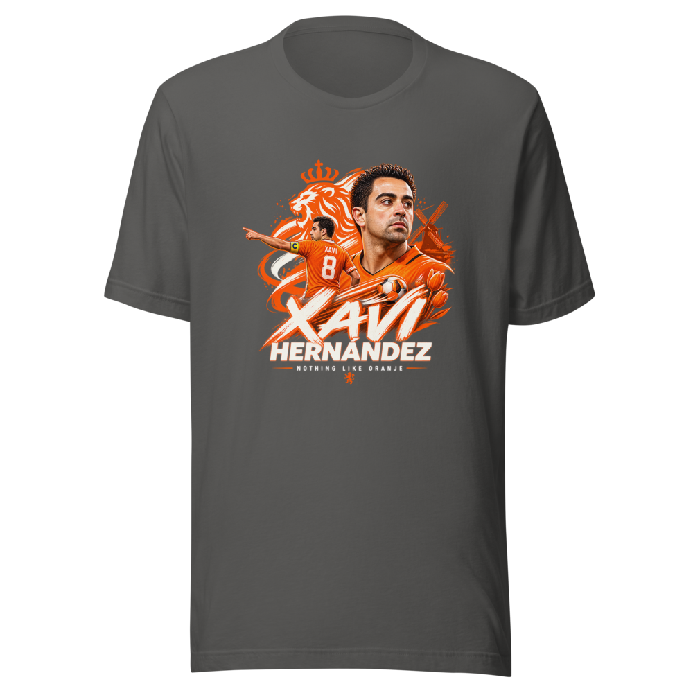 Xavi Hernández 'Nothing Like Oranje' Coach T-Shirt - Image 11