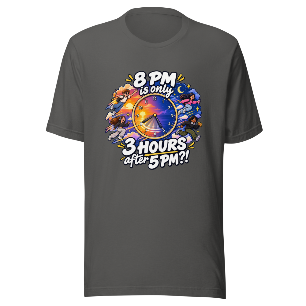Time Flies 5 PM to 8 PM T-Shirt - Image 11