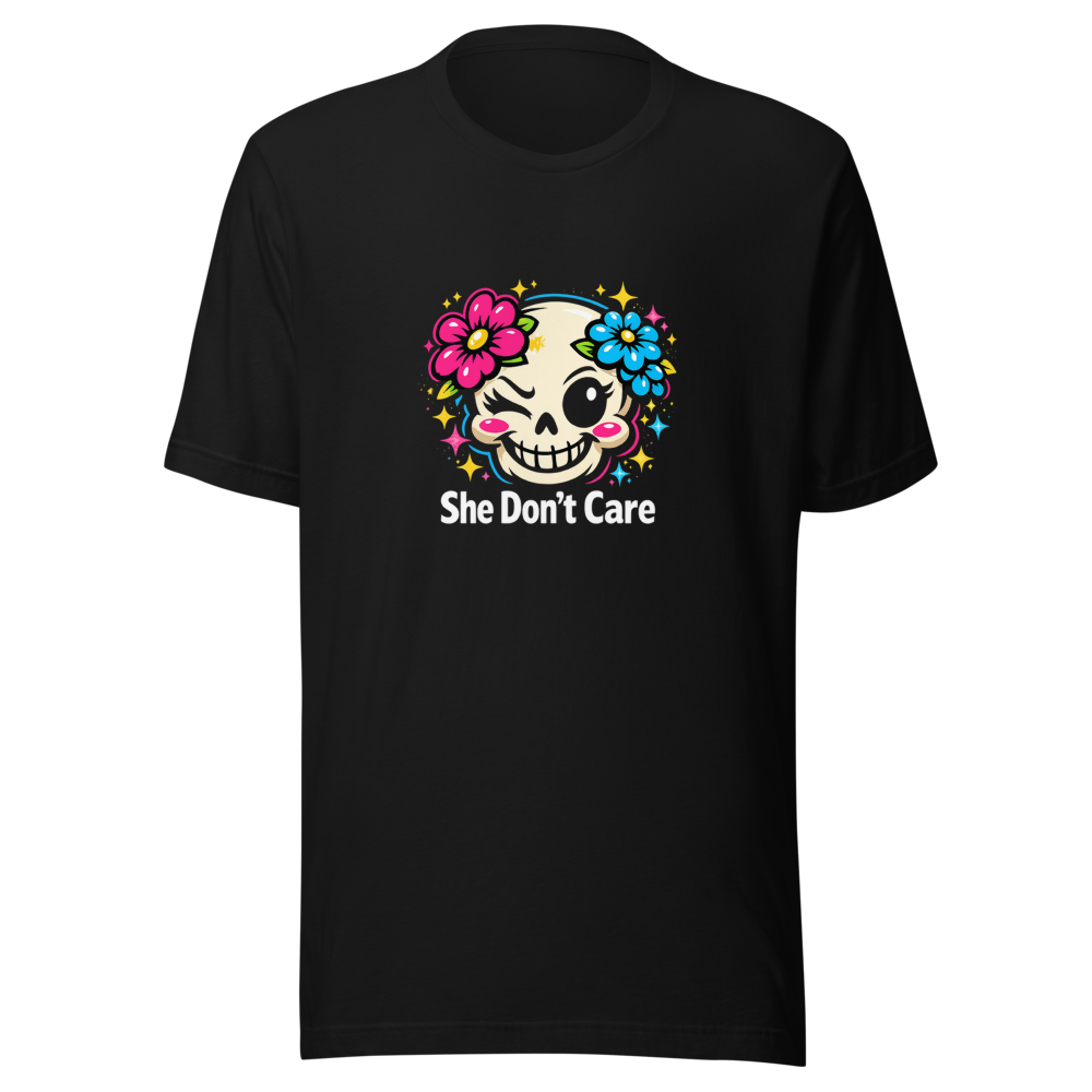 She Don't Care Tee - Unbothered Vibes - Image 2