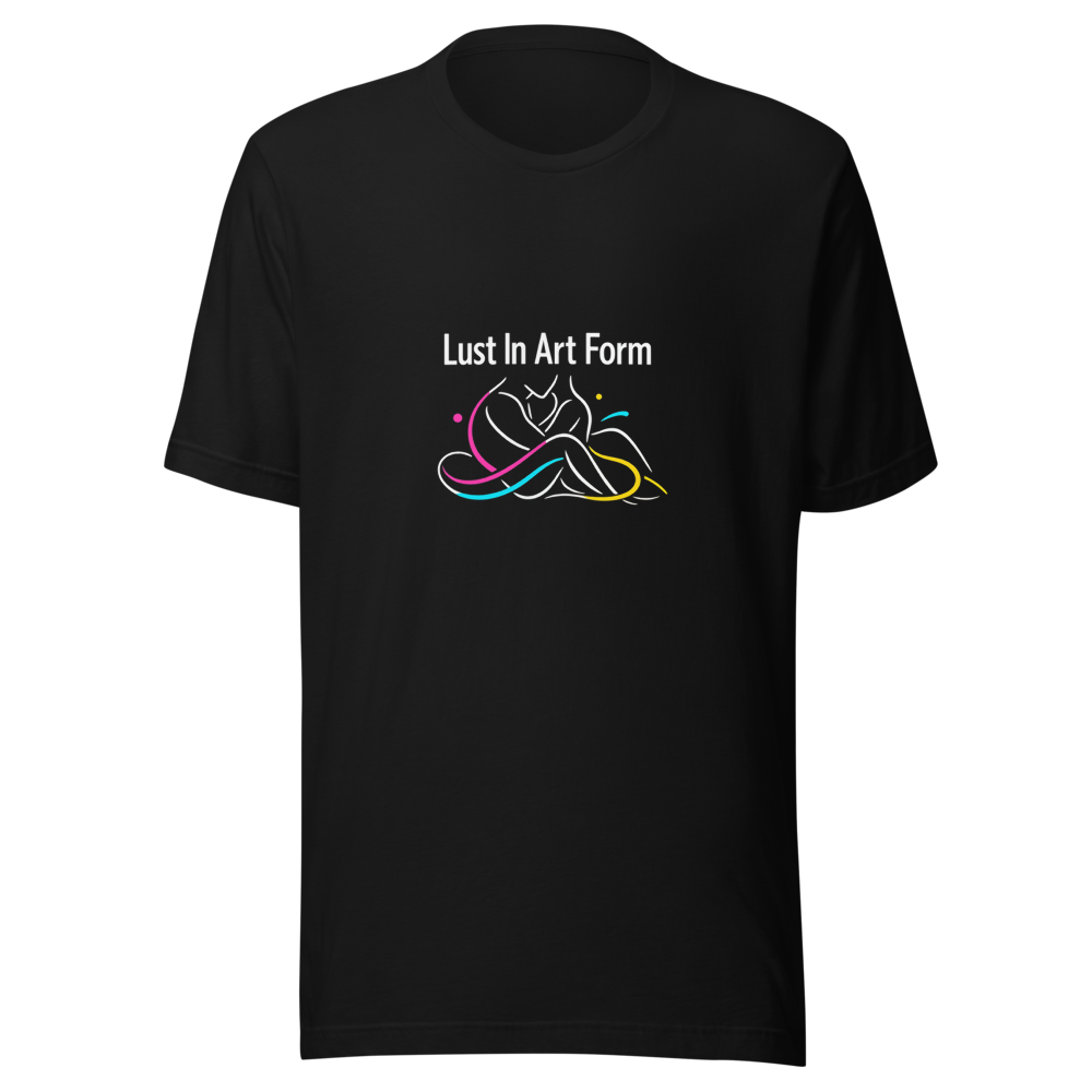 Lust In Art Form T-Shirt | Aesthetic Quote Tee - Image 2