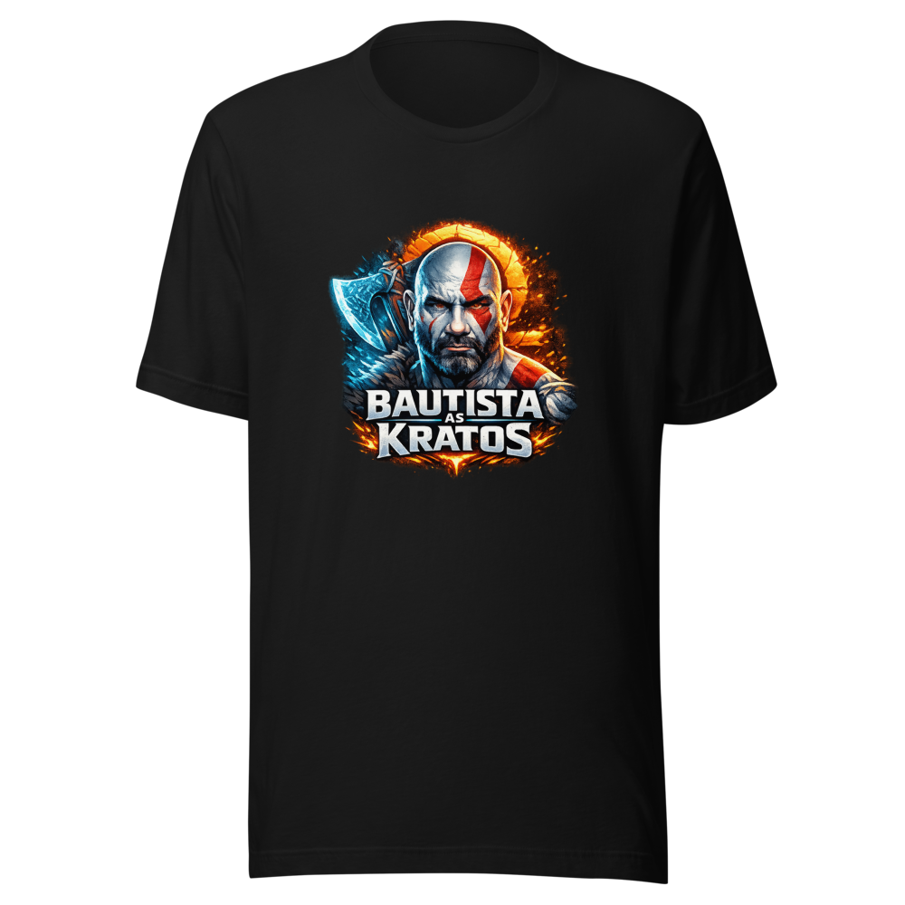 Dave Bautista as Kratos God of War Series T-Shirt - Image 2
